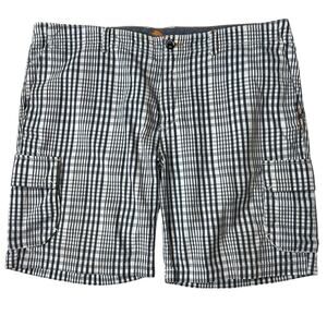 Tommy Bahama Jeans Shorts Men's 40x9 Cargo Cotton Tencel Checked Golf Preppy